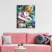 Zandconcentraat Canvas Afdruk (Insitu (Woonkamer))