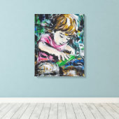 Zandconcentraat Canvas Afdruk (Insitu (Houten vloer))