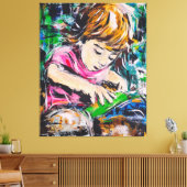 Zandconcentraat Canvas Afdruk (Insitu (Woonkamer))