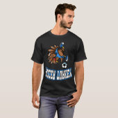 Zanddag Voetbal Kalkoen Bicycle Trap Kick Mannen J T-shirt (Voorkant volledig)