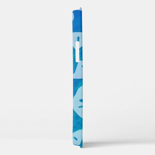 Zanddollair wit en blauw patroonpatroon Hoesje-Mat Case-Mate iPhone Case (Achterkant / Rechts)