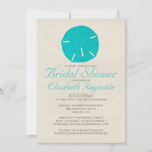 zanddollar — Bridal Shower-uitnodigingen Kaart