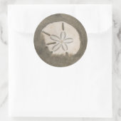 Zanddollar (Echinarachnius parma) Ronde Sticker (Tas)