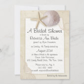 Zanddollar en ivoren kant Vrijgezellenfeest Kaart (Voorkant)