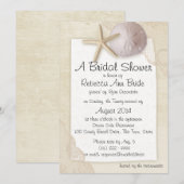 Zanddollar en ivoren kant Vrijgezellenfeest Kaart (Voorkant / Achterkant)