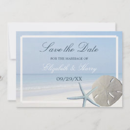 Zanddollar en staartroep save the date