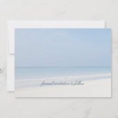 Zanddollar en staartroep save the date (Achterkant)