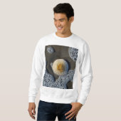 Zanddollar en Surf Beach Foto Heren Sweatshirt (Voorkant volledig)