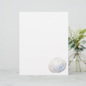 Zanddollar foto briefpapier briefhoofd (Staand voorkant)