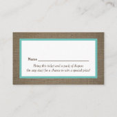Zanddollar & Jute Luier Raffle Ticket (Achterkant)