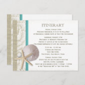 Zanddollar Kant en Parel Kaart (Voorkant / Achterkant)