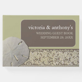 Zanddollar Kant,  Strand Bruiloft Gastenboek