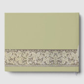 Zanddollar Kant, Strand Bruiloft Gastenboek (Achterkant)