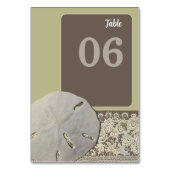 Zanddollar Kant,  Strand Bruiloft Kaart (Voorkant)