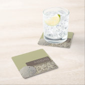 Zanddollar Kant,  Strand Bruiloft Kartonnen Onderzetters (Insitu)