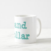 zanddollar koffiemok (Voorkant rechts)