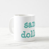 zanddollar koffiemok (Voorkant links)
