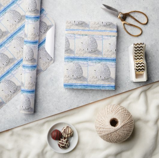 Zanddollar met inspirerende quote cadeaupapier (Crafts)