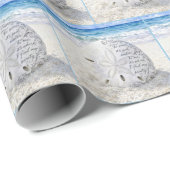 Zanddollar met inspirerende quote cadeaupapier (Rol Hoek)