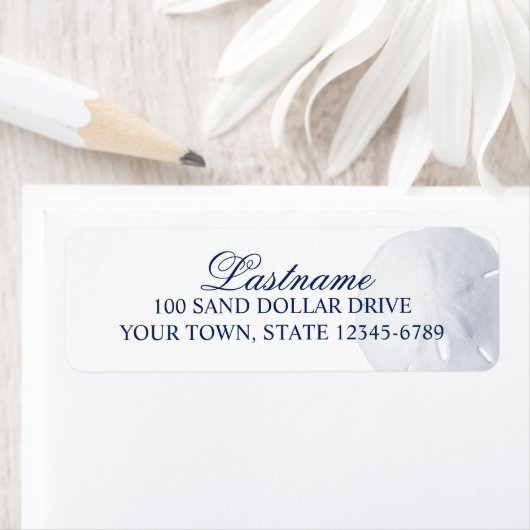 Zanddollar Navy Blue Etiket (Insitu)