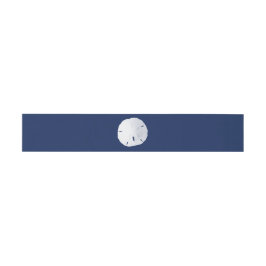 Zanddollar Navy Blue Uitnodigingen Wikkel
