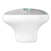 Zanddollar oceaan strand zomer turquoise witte co keramische knop (Zijkant)