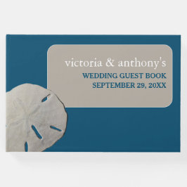 Zanddollar, Ocean Blue Beach Bruiloft Gastenboek