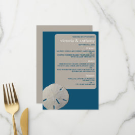Zanddollar, Ocean Blue Beach Bruiloft Menu