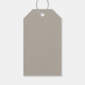 Zanddollar, Ocean Blue Beach Bruiloftsgeschenk Cadeaulabel (Achterkant)