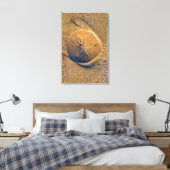 Zanddollar op strand | Hilton Head Island Canvas Afdruk (Insitu (Slaapkamer))