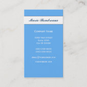 Zanddollar op tropisch blauw visitekaartje (Voorkant)