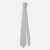 Zanddollar Patroon Beige Trouwdas Stropdas (Voorkant)