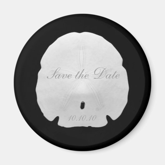 Zanddollar Save the Date Magnet (Voorkant)