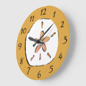 Zanddollar schets grote klok (Hoek)