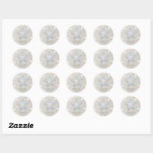 Zanddollar Starfish Gem Ronde Sticker (Vel)