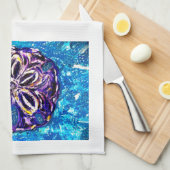 Zanddollar theedoek (Quarter Fold)