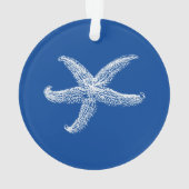 Zanddollar Tropische Kerstvakantie Marine Ornament (achterkant)