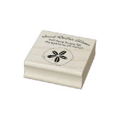 Zanddollar Zakelijk Persoonlijke Naam Adres Rubberstempel (Stempel)