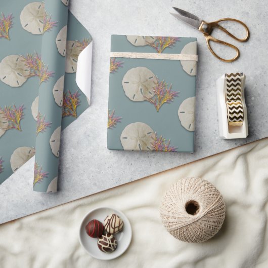 Zanddollar Zee Koraal Cadeaupapier (Crafts)