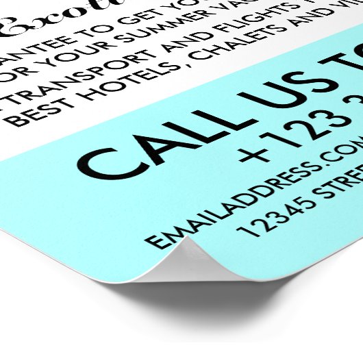 Zanddollar, zeeduivel, zeepaardje, reisagent poster (Hoek)