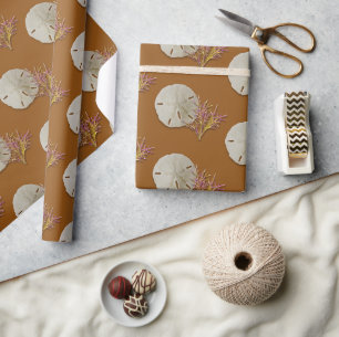 Zanddollar Zeekoraal Cadeaupapier
