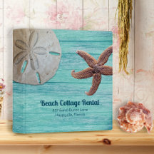 Zanddollar Zeester Blauwe Houten Strand Binder
