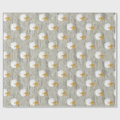 Zanddollar Zeester Rustieke Strand Drijfhout Cadeaupapier (Vlak)