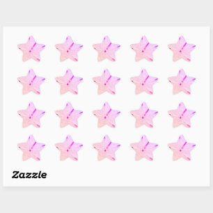Zanddollarbad Kust Trendy Schattig Roze Meisjesach Ster Sticker