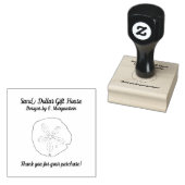Zanddollarbad Zakelijke Bedankt Stempel (Gestempeld)