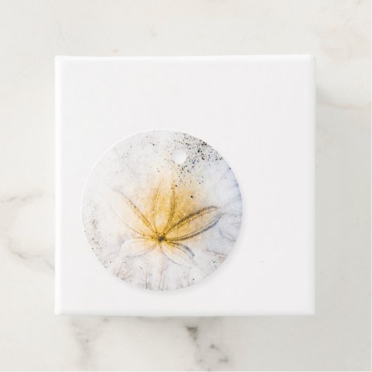 Zanddollargunst/geschenk Labels (In situ)