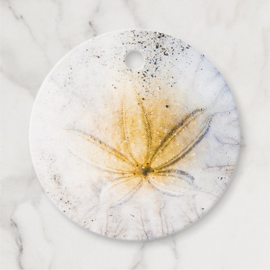 Zanddollargunst/geschenk Labels (Voorkant)