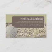 Zanddollarkant, Strand Bruiloft Website Informatiekaartje (Voorkant)