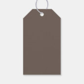 Zanddollarkant,  Strand Huwelijksgunst Cadeaulabel (Achterkant)