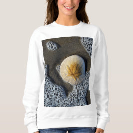 Zanddollars en Surf Beach Foto Dames Sweatshirt